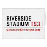 RIVERSIDE STADIUM  Greeting/note cards
