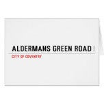 Aldermans green road  Greeting/note cards