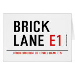 Brick lane  Greeting/note cards