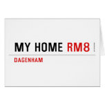 MY HOME  Greeting/note cards