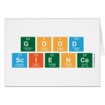 Good
 Science  Greeting/note cards