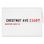  Chestnut Ave  Greeting/note cards