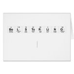 Belsterling
 
   Greeting/note cards