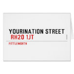 YOURINATION STREET    Greeting/note cards