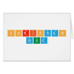 CHRISTIAN
 CRUZ  Greeting/note cards