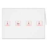 I Lu V U  Greeting/note cards