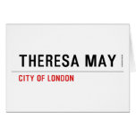 THERESA MAY  Greeting/note cards