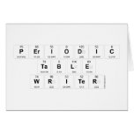 Periodic
 Table
 Writer  Greeting/note cards