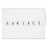 CHRISTY  Greeting/note cards