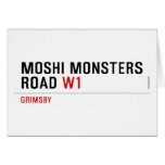 Moshi Monsters Road  Greeting/note cards