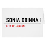 SONIA OBINNA  Greeting/note cards