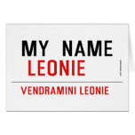 my  Name   Greeting/note cards