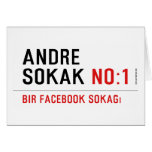 ANDRE SOKAK  Greeting/note cards