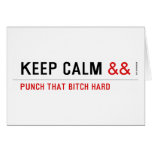 Keep calm  Greeting/note cards