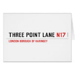 THREE POINT LANE  Greeting/note cards