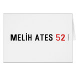 MELİH ATES  Greeting/note cards
