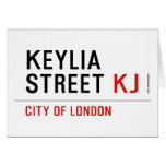 Keylia Street  Greeting/note cards