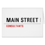 MAIN STREET  Greeting/note cards