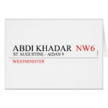 abdi khadar   Greeting/note cards