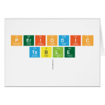 Periodic
 Table
   Greeting/note cards