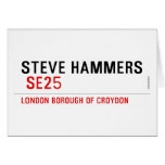 steve hammers   Greeting/note cards