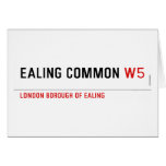 Ealing Common  Greeting/note cards