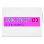 Cool street  Greeting/note cards