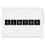 INVESTIGATE  Greeting/note cards