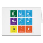 ema
 nada
 bff  Greeting/note cards