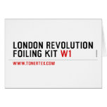 London revolution foiling Kit  Greeting/note cards