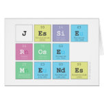 Jessie
 Rose
 Mendes  Greeting/note cards