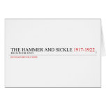 the hammer and sickle  Greeting/note cards