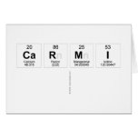 Carmi
   Greeting/note cards