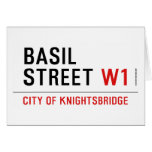 Basil Street  Greeting/note cards