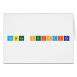 Tabla Periodica  Greeting/note cards