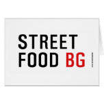 Street Food  Greeting/note cards