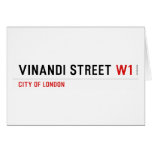 VINANDI STREET  Greeting/note cards