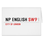NP English  Greeting/note cards