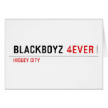 Blackboyz  Greeting/note cards