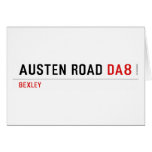 Austen Road  Greeting/note cards
