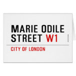 Marie Odile  Street  Greeting/note cards