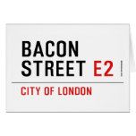 Bacon Street  Greeting/note cards