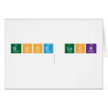 good luck
   Greeting/note cards