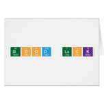 Good Luck  Greeting/note cards