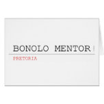 BONOLO MENTOR  Greeting/note cards