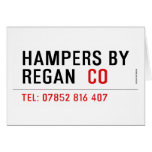 HAMPERS BY REGAN   Greeting/note cards