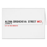 ALENA GRISHCHEVA  STREET  Greeting/note cards