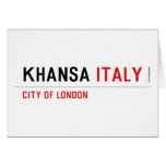 khansa  Greeting/note cards