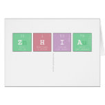 Zhia
   Greeting/note cards