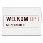Welkom  Greeting/note cards